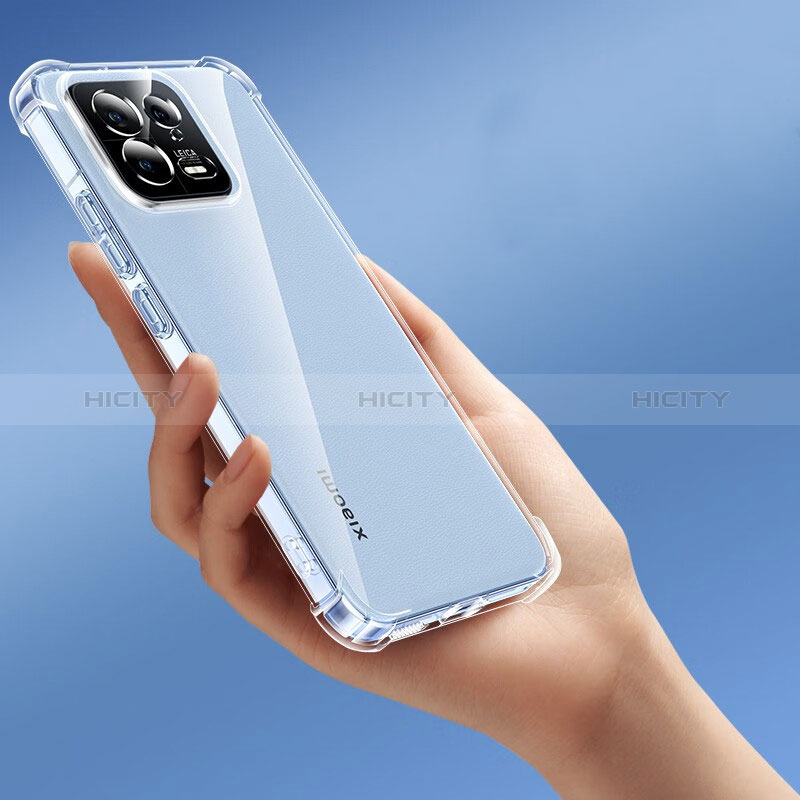 Cover Silicone Trasparente Ultra Sottile Morbida T02 per Xiaomi Mi 13 5G Chiaro