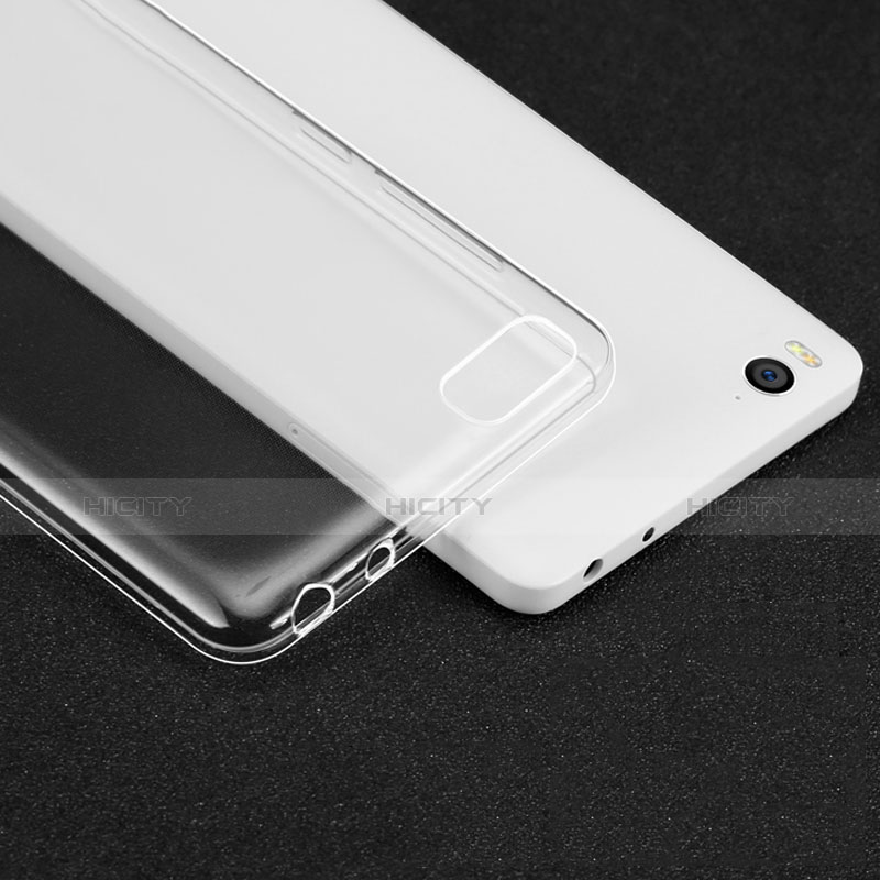 Cover Silicone Trasparente Ultra Sottile Morbida T02 per Xiaomi Mi 4C Chiaro