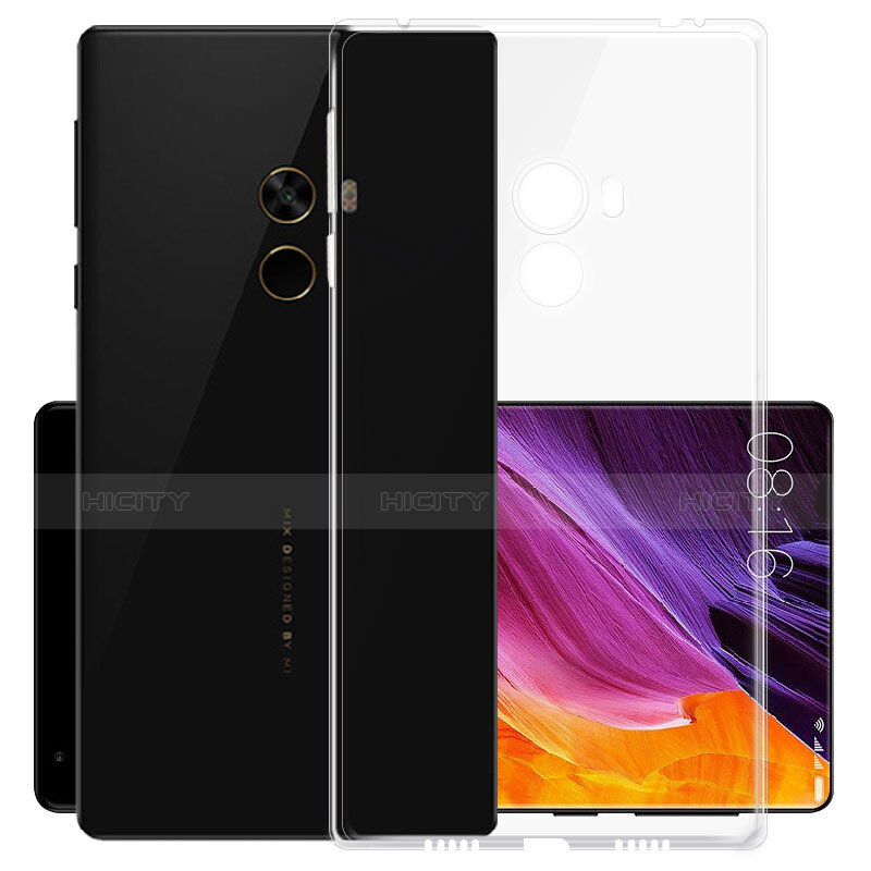 Cover Silicone Trasparente Ultra Sottile Morbida T02 per Xiaomi Mi Mix Chiaro