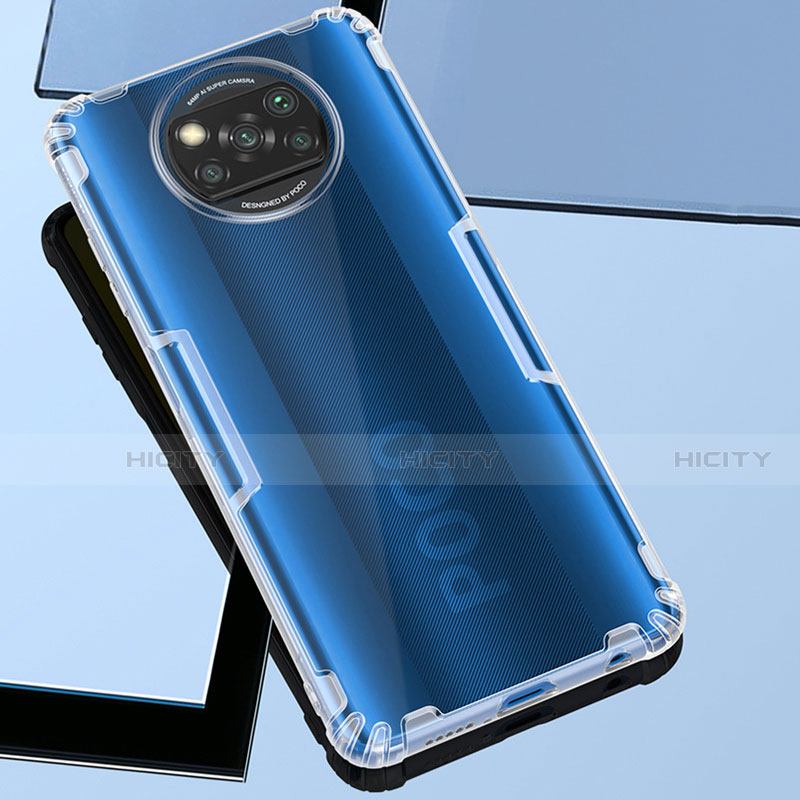 Cover Silicone Trasparente Ultra Sottile Morbida T02 per Xiaomi Poco X3 Pro Chiaro