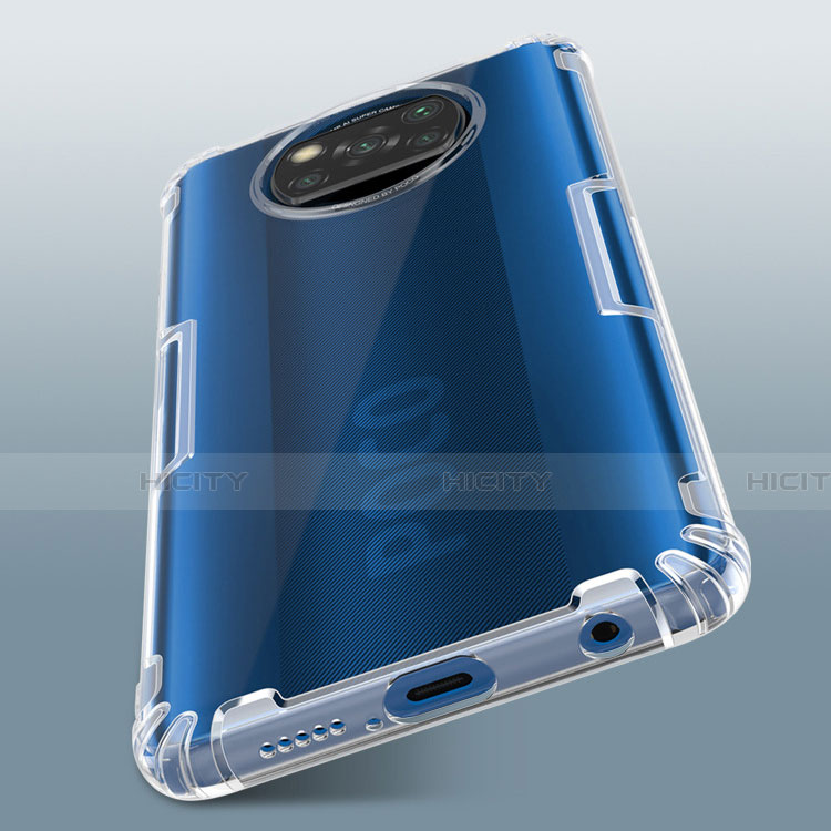 Cover Silicone Trasparente Ultra Sottile Morbida T02 per Xiaomi Poco X3 Pro Chiaro