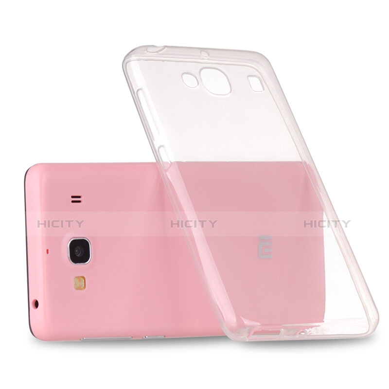 Cover Silicone Trasparente Ultra Sottile Morbida T02 per Xiaomi Redmi 2 Chiaro