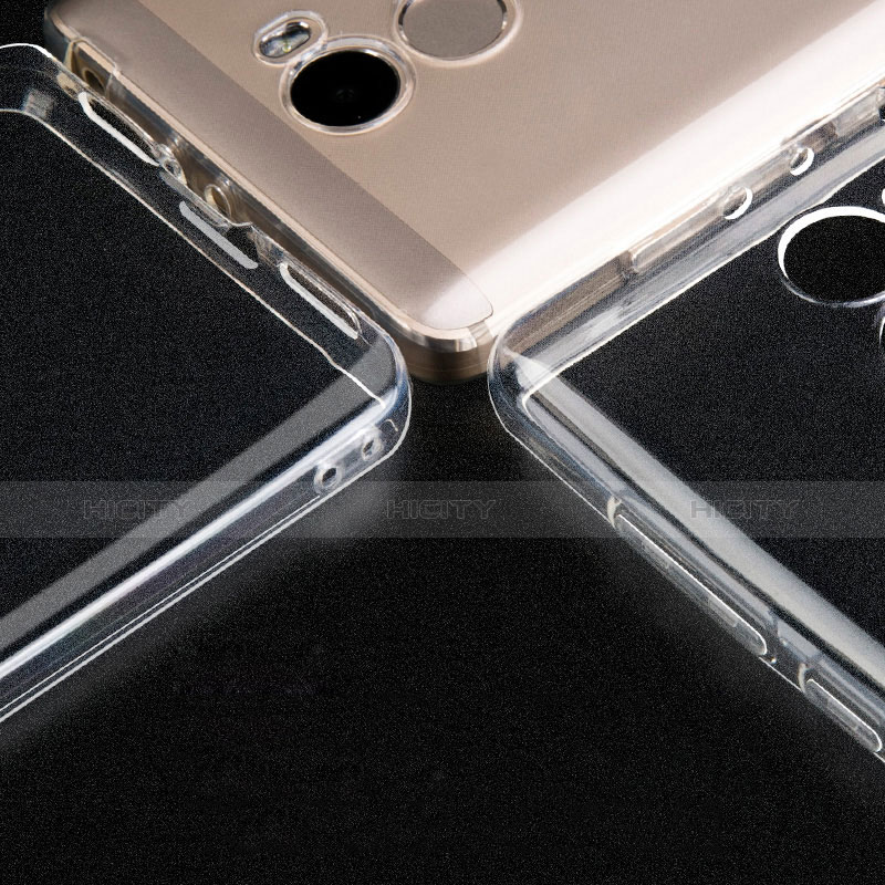 Cover Silicone Trasparente Ultra Sottile Morbida T02 per Xiaomi Redmi 4 Standard Edition Chiaro