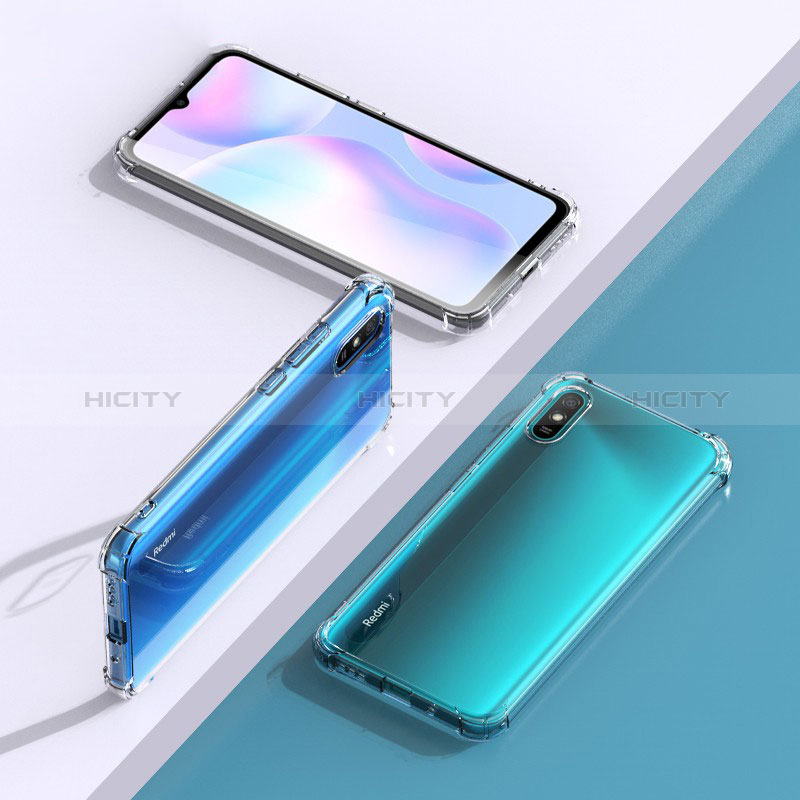 Cover Silicone Trasparente Ultra Sottile Morbida T02 per Xiaomi Redmi 9i Chiaro