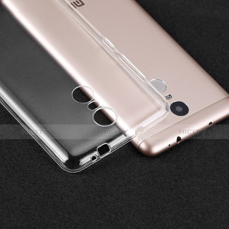 Cover Silicone Trasparente Ultra Sottile Morbida T02 per Xiaomi Redmi Note 3 MediaTek Chiaro