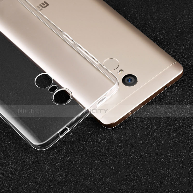 Cover Silicone Trasparente Ultra Sottile Morbida T02 per Xiaomi Redmi Note 4 Chiaro