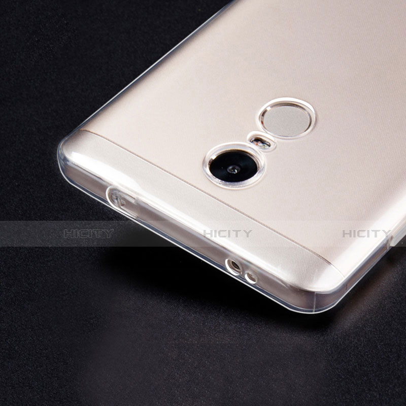Cover Silicone Trasparente Ultra Sottile Morbida T02 per Xiaomi Redmi Note 4 Standard Edition Chiaro