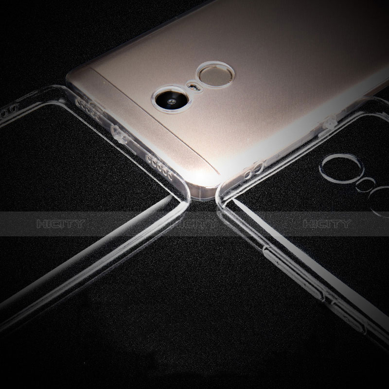 Cover Silicone Trasparente Ultra Sottile Morbida T02 per Xiaomi Redmi Note 4 Standard Edition Chiaro