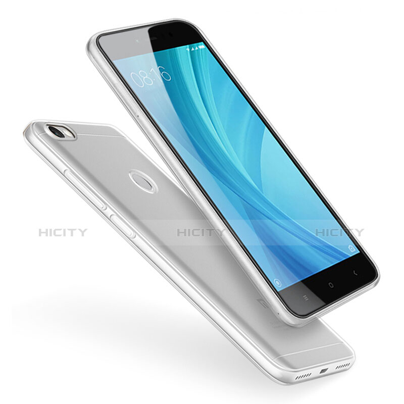 Cover Silicone Trasparente Ultra Sottile Morbida T02 per Xiaomi Redmi Note 5A Pro Chiaro