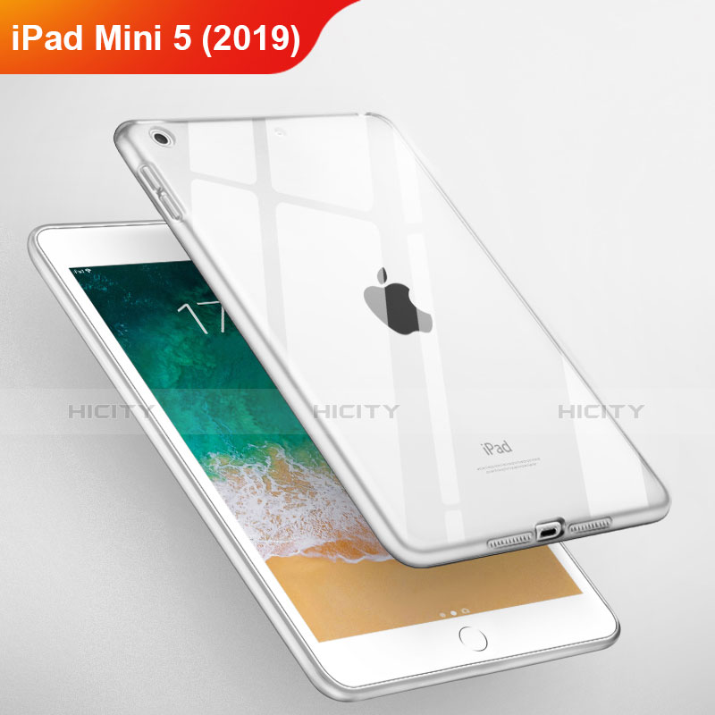 Cover Silicone Trasparente Ultra Sottile Morbida T03 per Apple iPad Mini 5 (2019) Chiaro