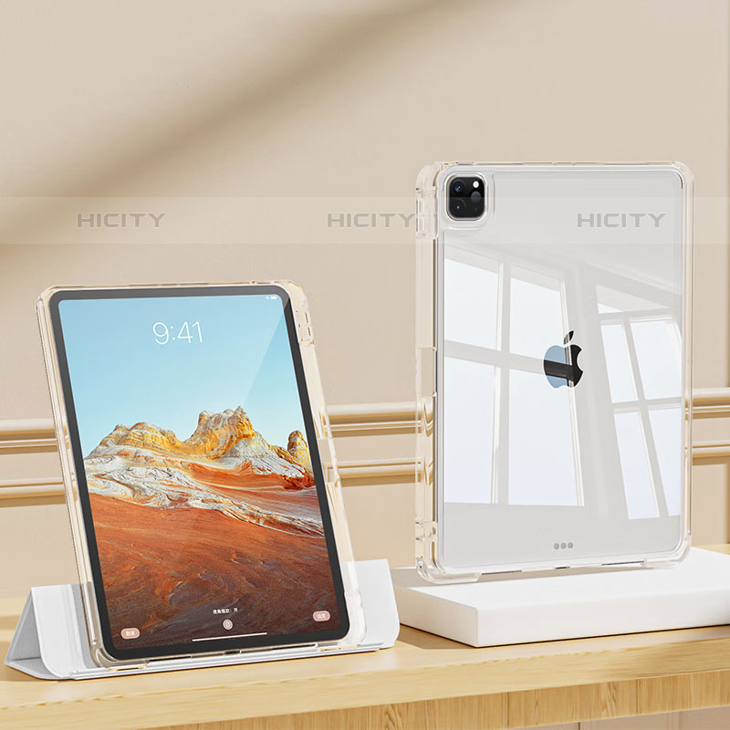 Cover Silicone Trasparente Ultra Sottile Morbida T03 per Apple iPad Pro 11 (2021) Chiaro