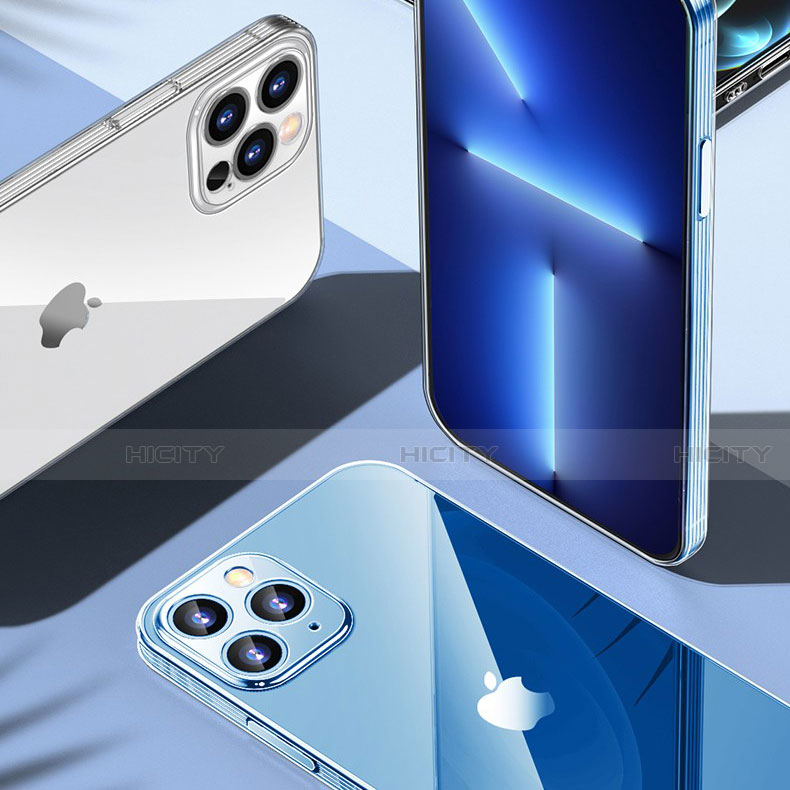 Cover Silicone Trasparente Ultra Sottile Morbida T03 per Apple iPhone 13 Pro Max Chiaro