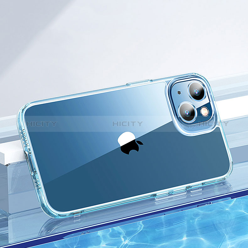 Cover Silicone Trasparente Ultra Sottile Morbida T03 per Apple iPhone 15 Chiaro