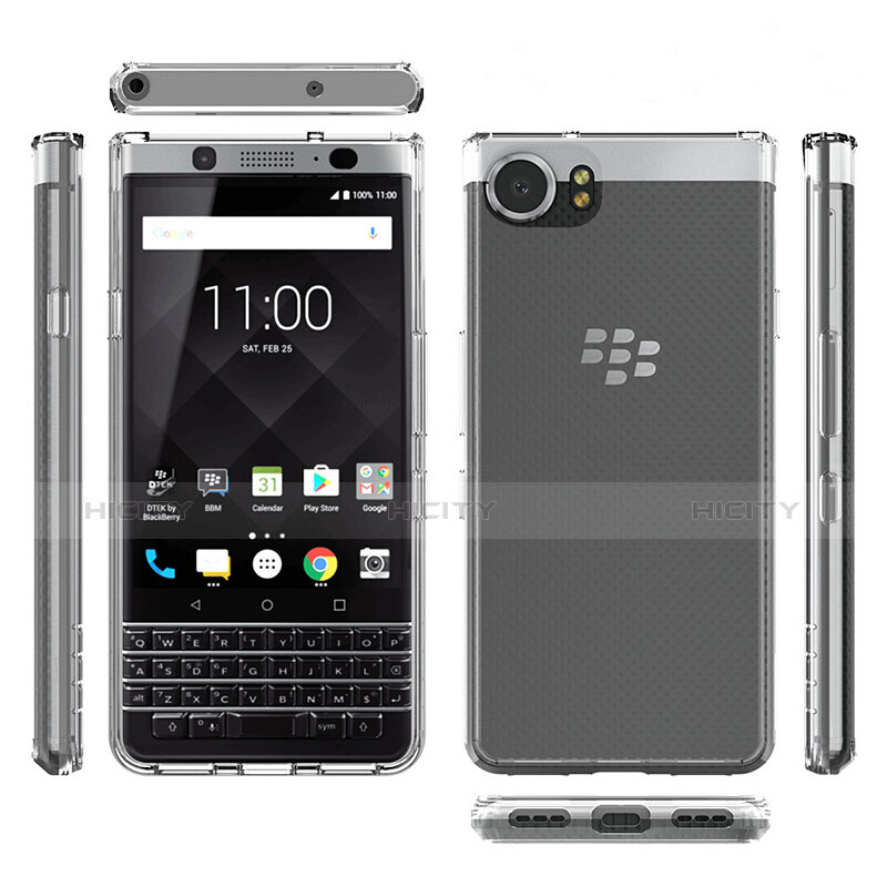 Cover Silicone Trasparente Ultra Sottile Morbida T03 per Blackberry KEYone Chiaro