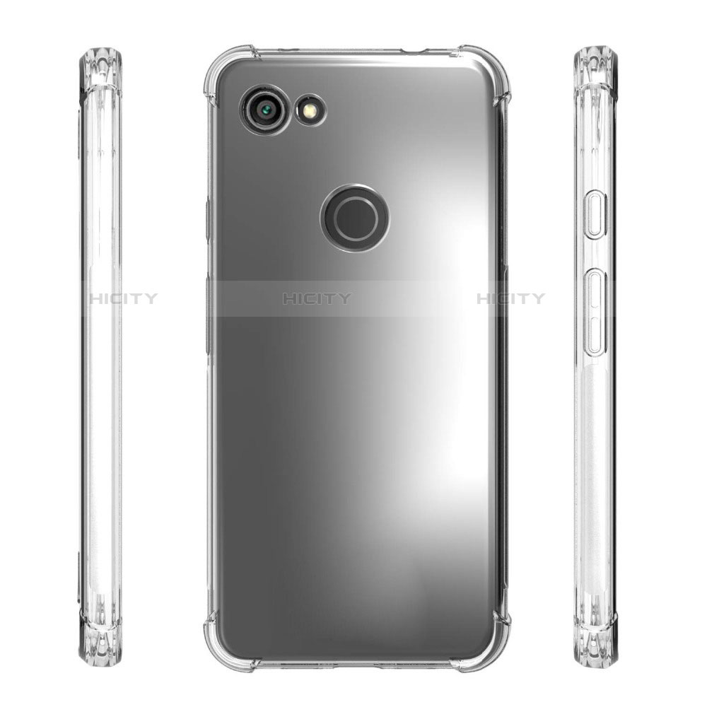 Cover Silicone Trasparente Ultra Sottile Morbida T03 per Google Pixel 3a XL Chiaro
