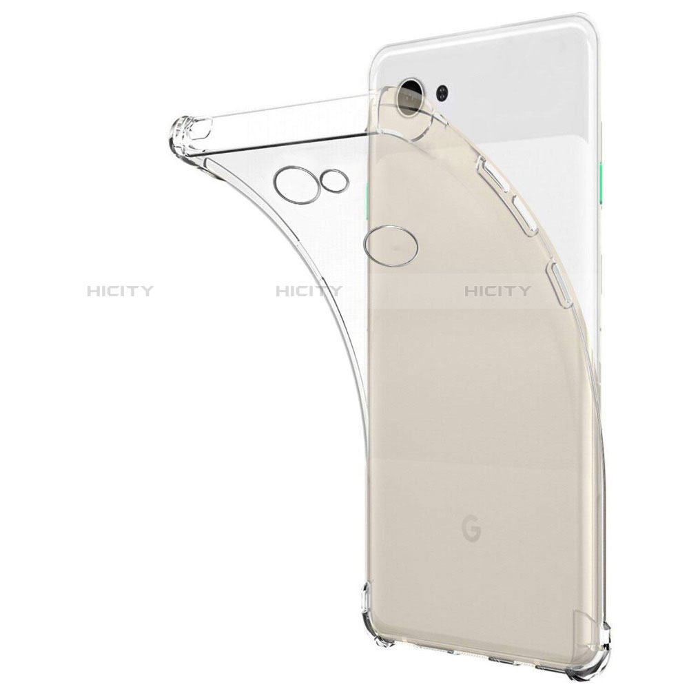 Cover Silicone Trasparente Ultra Sottile Morbida T03 per Google Pixel 3a XL Chiaro