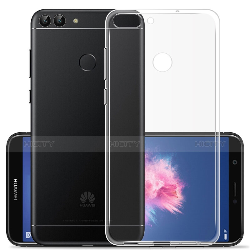 Cover Silicone Trasparente Ultra Sottile Morbida T03 per Huawei Enjoy 7S Chiaro