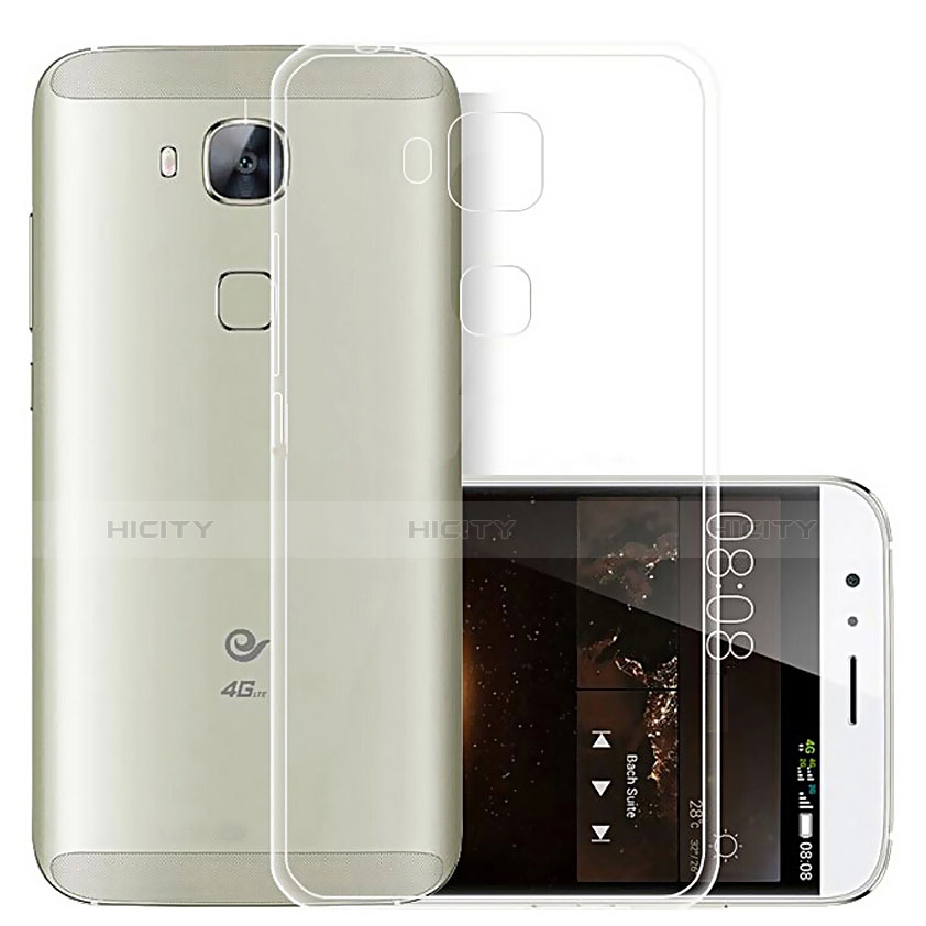 Cover Silicone Trasparente Ultra Sottile Morbida T03 per Huawei G7 Plus Chiaro