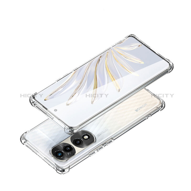Cover Silicone Trasparente Ultra Sottile Morbida T03 per Huawei Honor 70 Pro 5G Chiaro