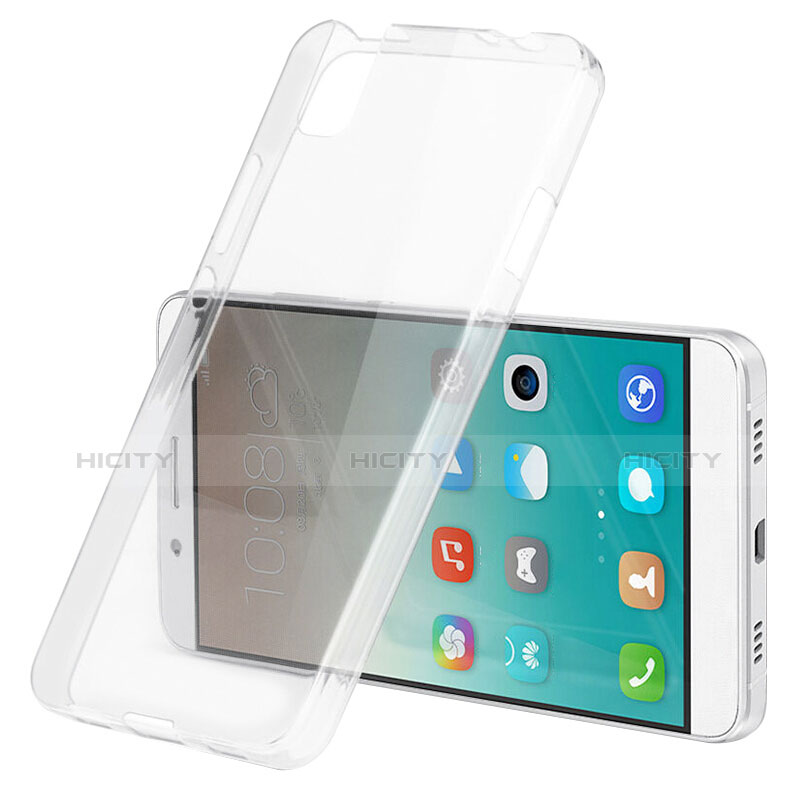 Cover Silicone Trasparente Ultra Sottile Morbida T03 per Huawei Honor 7i shot X Chiaro