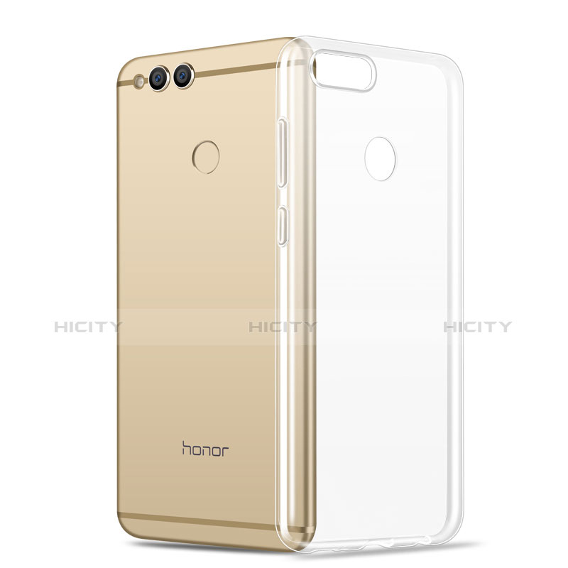 Cover Silicone Trasparente Ultra Sottile Morbida T03 per Huawei Honor 7X Chiaro