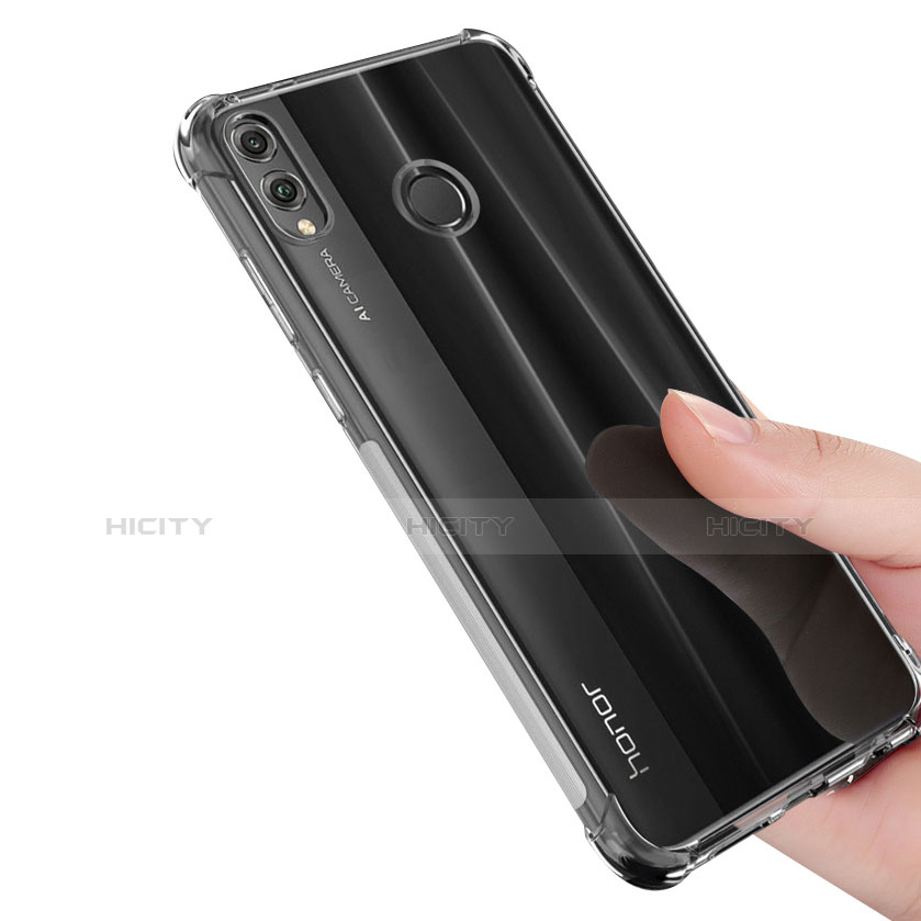 Cover Silicone Trasparente Ultra Sottile Morbida T03 per Huawei Honor 8X Chiaro