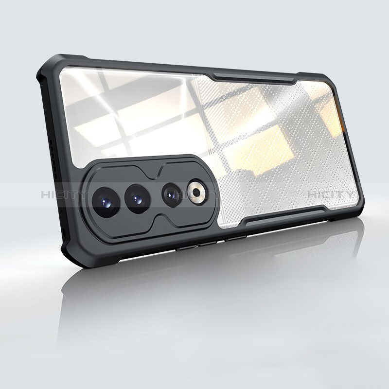 Cover Silicone Trasparente Ultra Sottile Morbida T03 per Huawei Honor 90 Pro 5G Nero