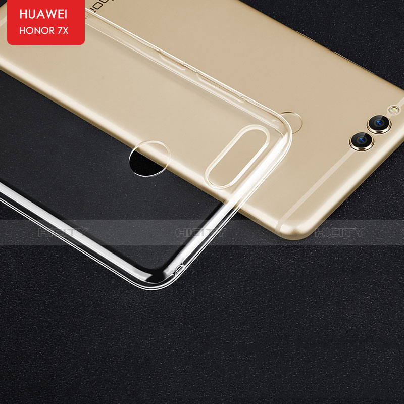 Cover Silicone Trasparente Ultra Sottile Morbida T03 per Huawei Honor Play 7X Chiaro