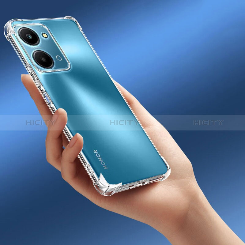 Cover Silicone Trasparente Ultra Sottile Morbida T03 per Huawei Honor X7a Chiaro