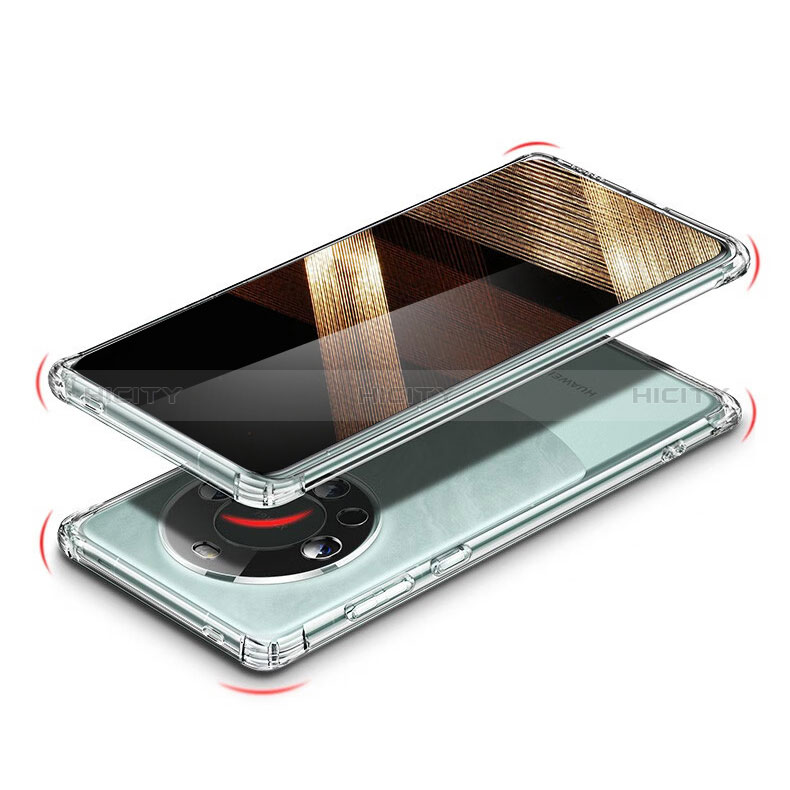 Cover Silicone Trasparente Ultra Sottile Morbida T03 per Huawei Mate 60 Pro+ Plus Chiaro