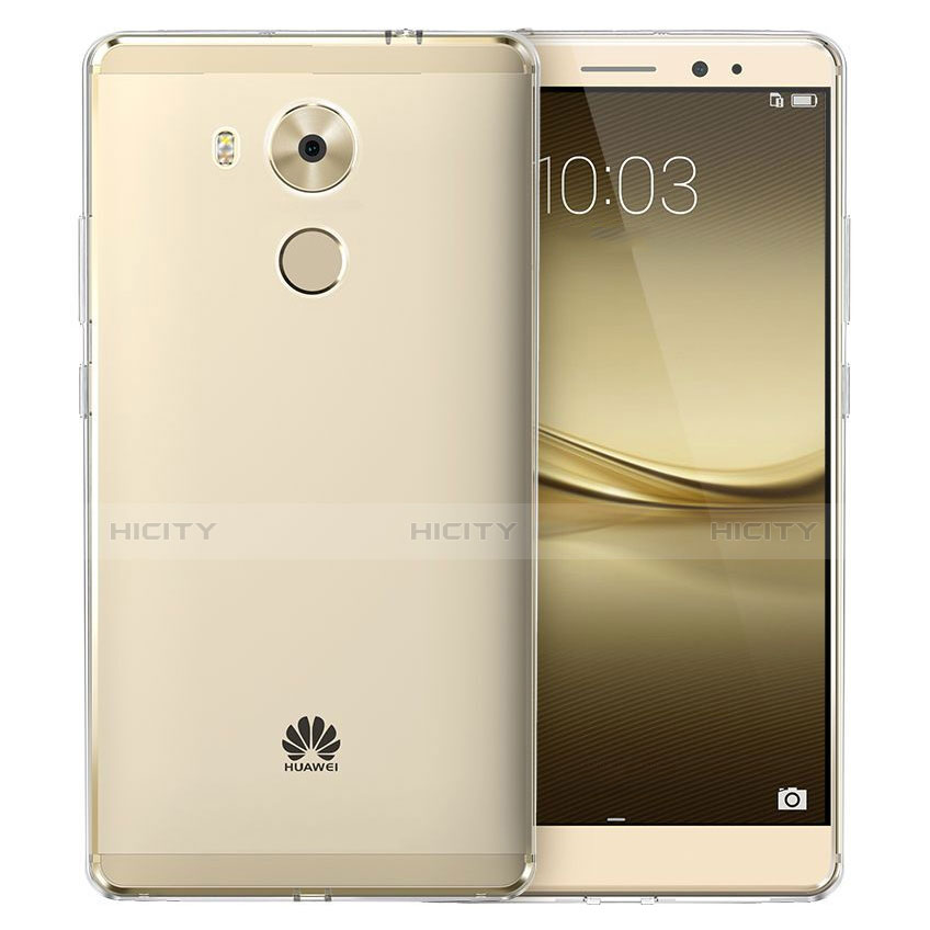 Cover Silicone Trasparente Ultra Sottile Morbida T03 per Huawei Mate 8 Chiaro