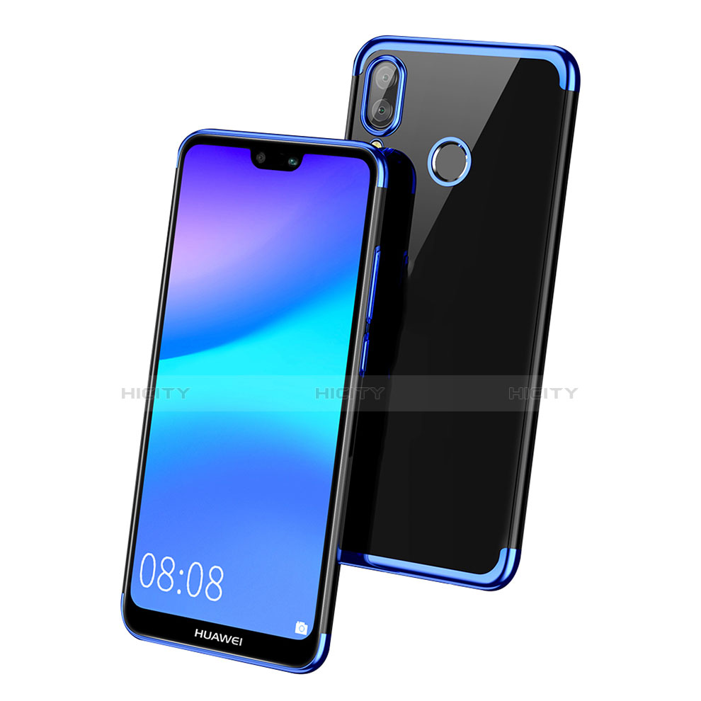 Cover Silicone Trasparente Ultra Sottile Morbida T03 per Huawei Nova 3e Blu