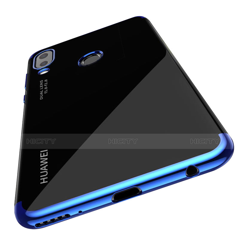 Cover Silicone Trasparente Ultra Sottile Morbida T03 per Huawei Nova 3e Blu