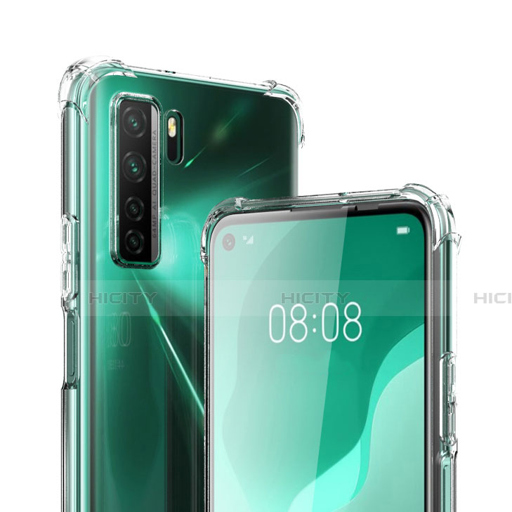 Cover Silicone Trasparente Ultra Sottile Morbida T03 per Huawei Nova 7 SE 5G Chiaro