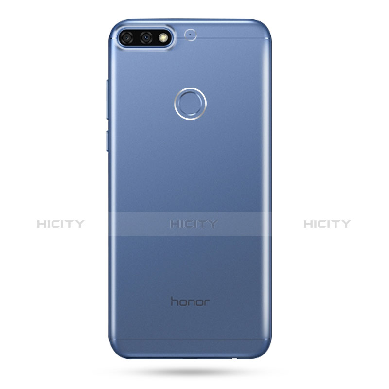 Cover Silicone Trasparente Ultra Sottile Morbida T03 per Huawei Y7 (2018) Chiaro