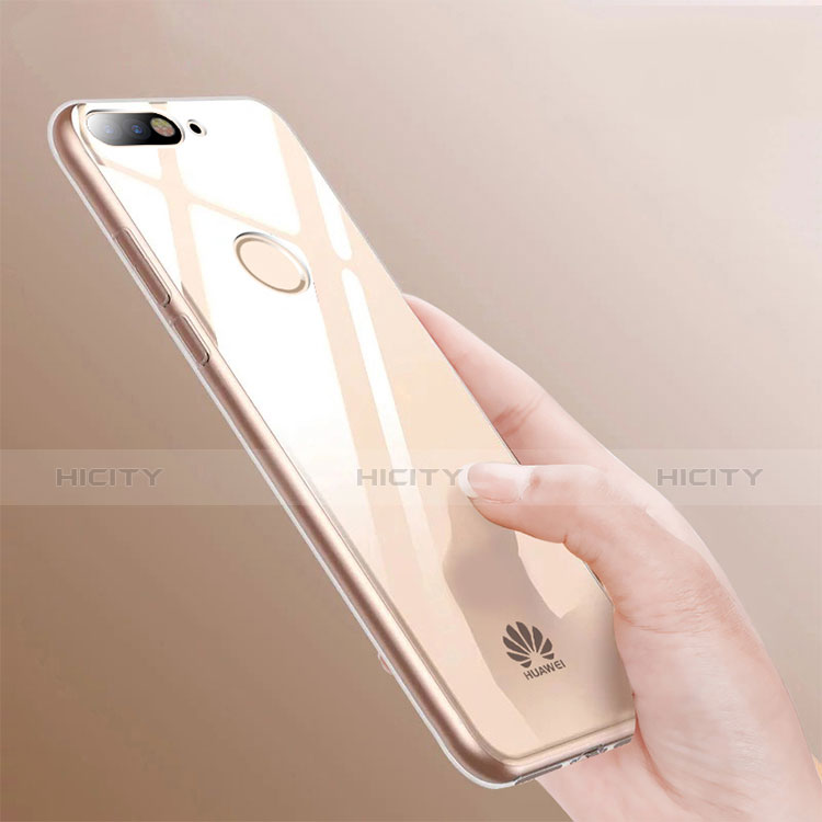 Cover Silicone Trasparente Ultra Sottile Morbida T03 per Huawei Y7 (2018) Chiaro