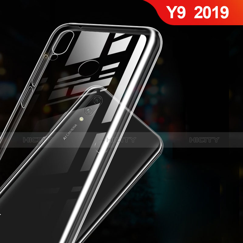 Cover Silicone Trasparente Ultra Sottile Morbida T03 per Huawei Y9 (2019) Chiaro