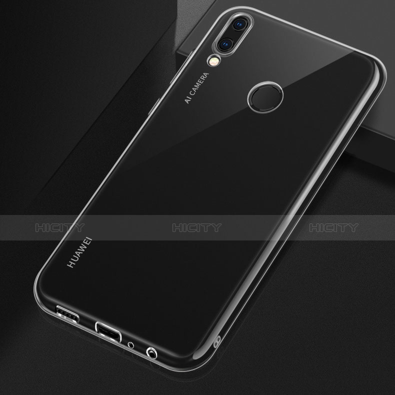 Cover Silicone Trasparente Ultra Sottile Morbida T03 per Huawei Y9 (2019) Chiaro