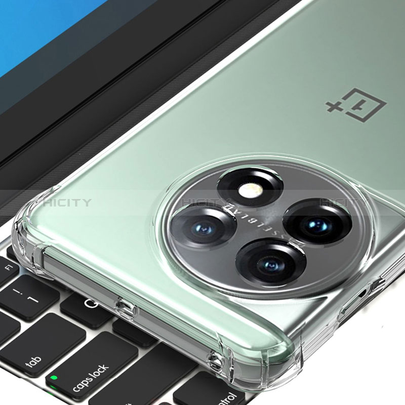 Cover Silicone Trasparente Ultra Sottile Morbida T03 per OnePlus 11 5G Chiaro