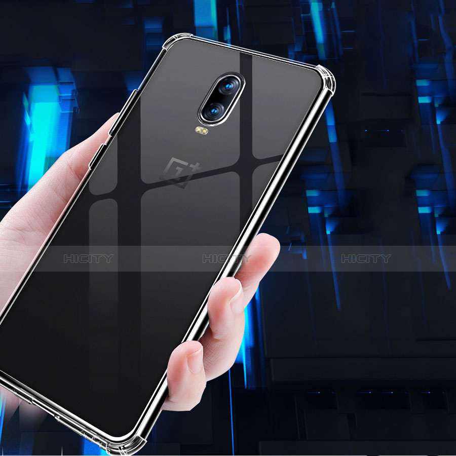 Cover Silicone Trasparente Ultra Sottile Morbida T03 per OnePlus 6T Chiaro