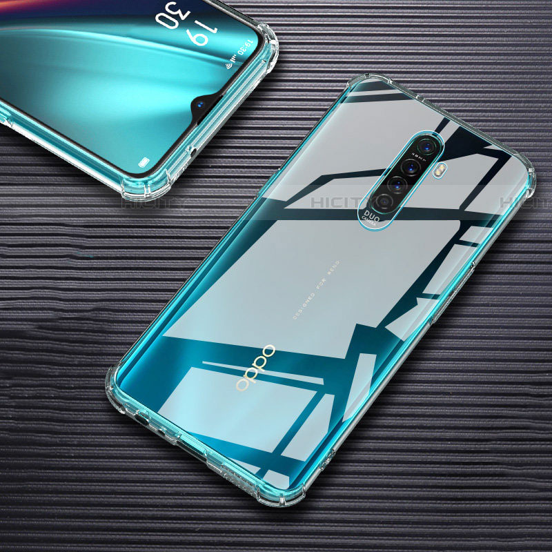 Cover Silicone Trasparente Ultra Sottile Morbida T03 per Oppo Reno Ace Chiaro