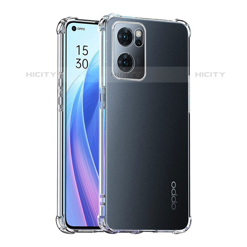 Cover Silicone Trasparente Ultra Sottile Morbida T03 per Oppo Reno7 5G Chiaro