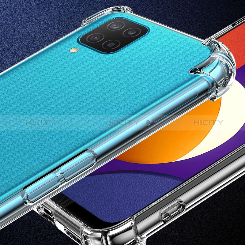 Cover Silicone Trasparente Ultra Sottile Morbida T03 per Samsung Galaxy A12 Nacho Chiaro