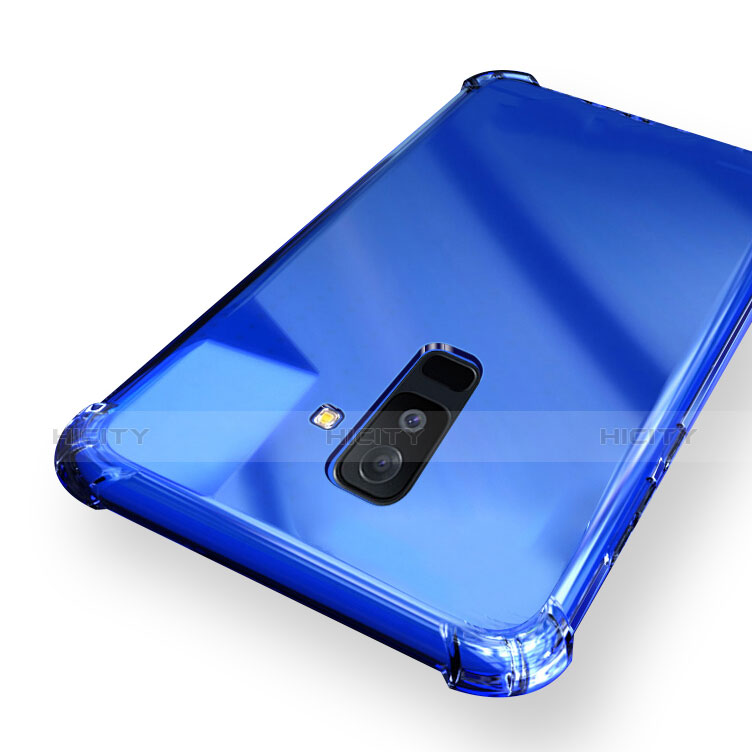 Cover Silicone Trasparente Ultra Sottile Morbida T03 per Samsung Galaxy A6 Plus (2018) Chiaro