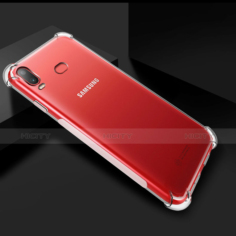 Cover Silicone Trasparente Ultra Sottile Morbida T03 per Samsung Galaxy A6s Chiaro