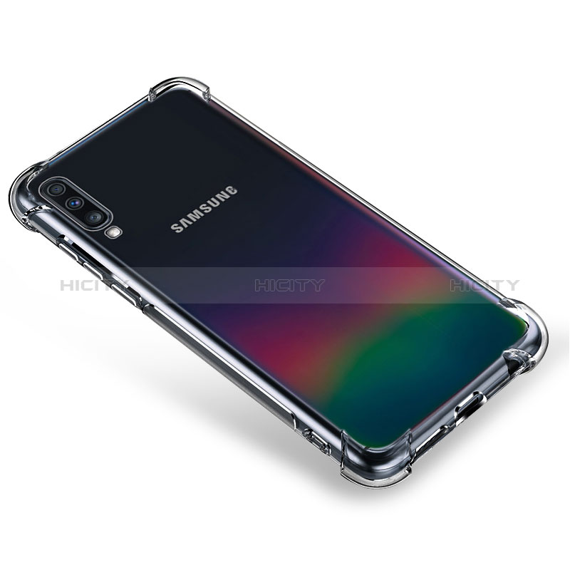 Cover Silicone Trasparente Ultra Sottile Morbida T03 per Samsung Galaxy A70S Chiaro