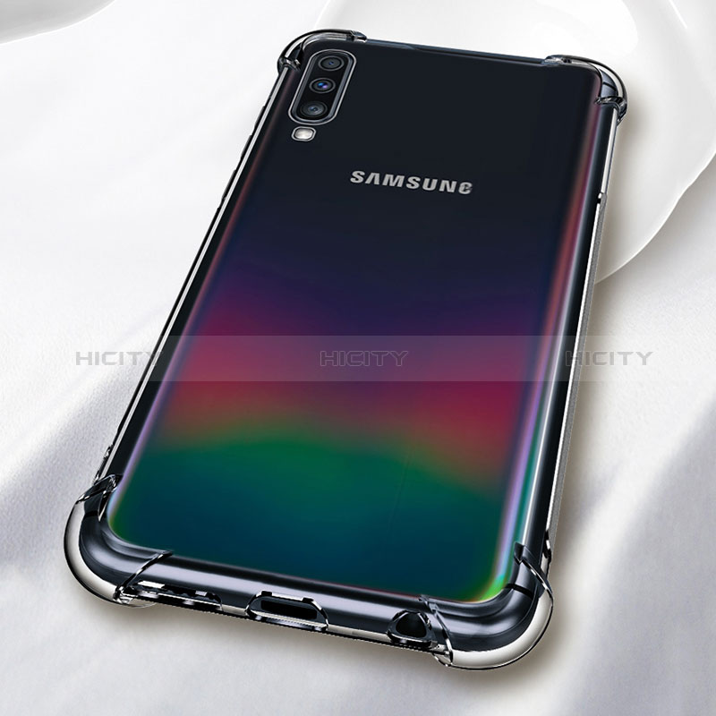 Cover Silicone Trasparente Ultra Sottile Morbida T03 per Samsung Galaxy A70S Chiaro