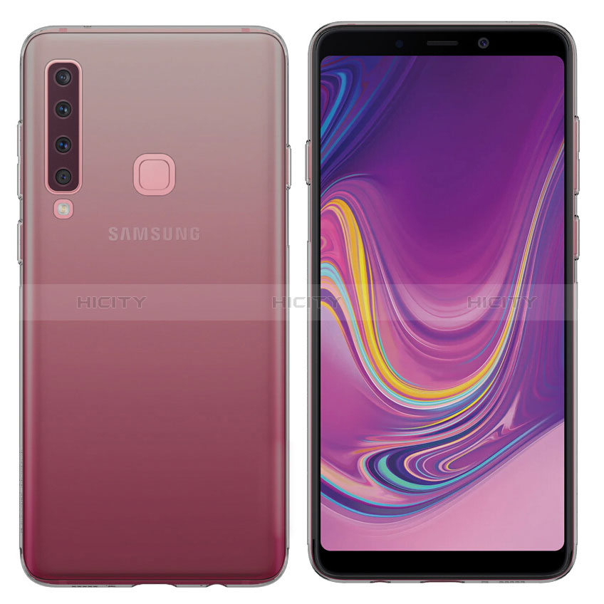Cover Silicone Trasparente Ultra Sottile Morbida T03 per Samsung Galaxy A9 (2018) A920 Grigio