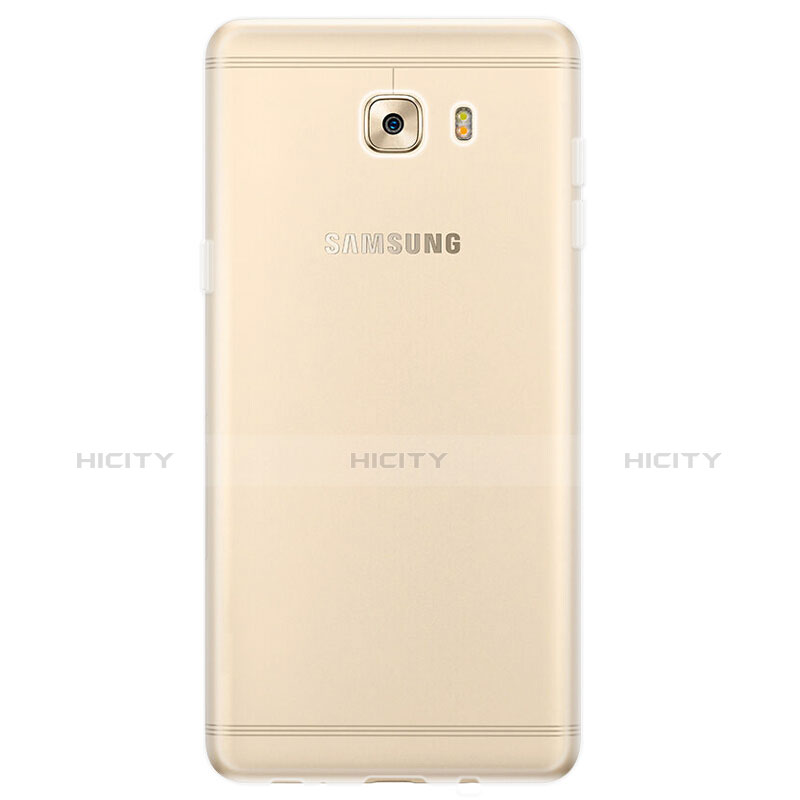 Cover Silicone Trasparente Ultra Sottile Morbida T03 per Samsung Galaxy C5 Pro C5010 Chiaro