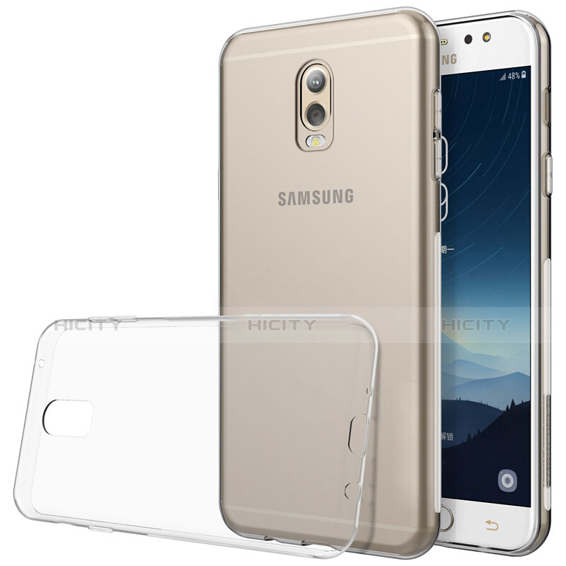 Cover Silicone Trasparente Ultra Sottile Morbida T03 per Samsung Galaxy C8 C710F Chiaro